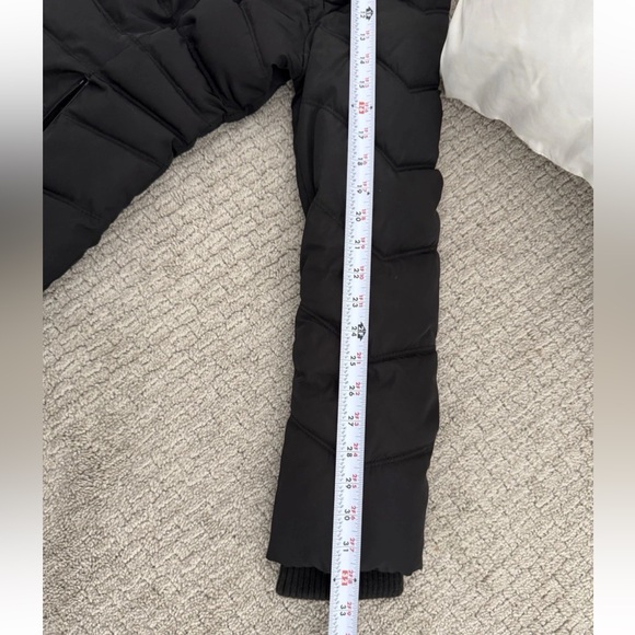 JESSICA SIMPSON Women's XS Hooded Puffer Long Black Zip-Up Jacket Winter Coat - Picture 13 of 14